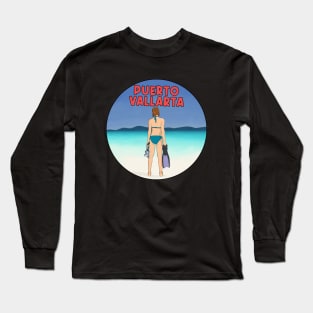 Mexican City Puerto Vallarta Long Sleeve T-Shirt